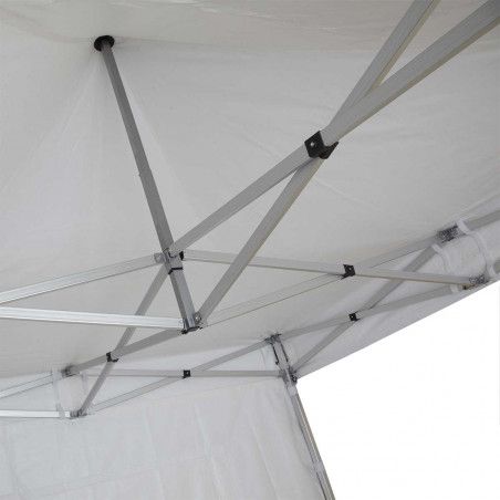 Tente pliante PRO+ 50MM 3x3m 520g/m² en alu blanc