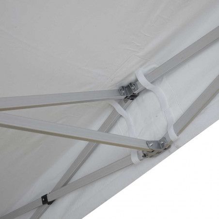 Tente pliante PRO+ 50MM 3x3m 520g/m² en alu blanc