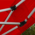 Tente pliante PRO 40MM 3x3m 300g/m² Rouge
