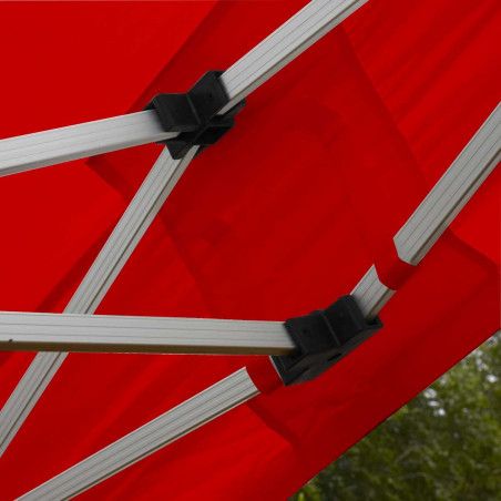 Tente pliante PRO 40MM 3x3m 300g/m² Rouge