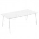 Table terrasse metal blanc design mobilier CHR