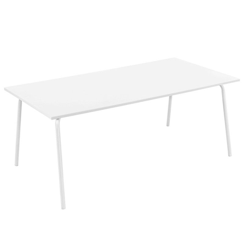 Table terrasse metal blanc design mobilier CHR Table terrasse metal blanc design mobilier CHR