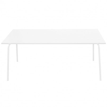 Table terrasse metal blanc design mobilier CHR | Mobeventpro