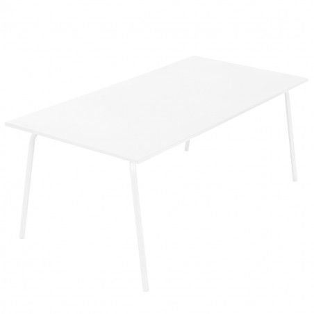 Table terrasse metal blanc design mobilier CHR | PALAVAS