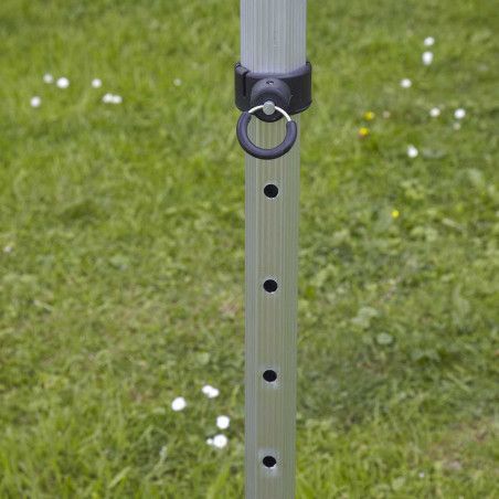 Tente pliante 3x3m grise et 4 poids de lestage 12Kg