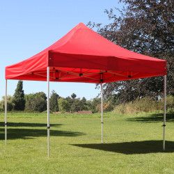 Tente pliante 3x3m 300g/m² 40MM Rouge