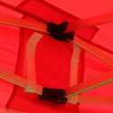 Tente pliante 3x3m 300g/m² 40MM Rouge