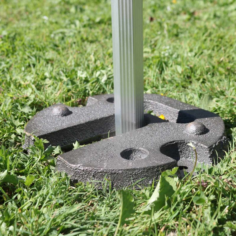 Tente pliante 3x3m grise et 4 poids de lestage 12Kg Tente pliante 3x3m grise et 4 poids de lestage 12Kg