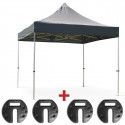 Tente pliante 3x3m grise et 4 poids de lestage 12Kg Tente pliante 3x3m grise et 4 poids de lestage 12Kg