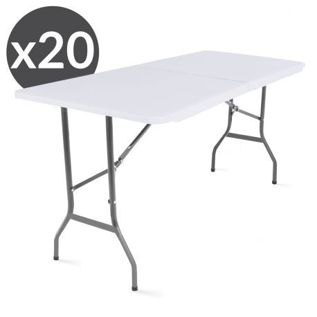 table pliante plastique valise