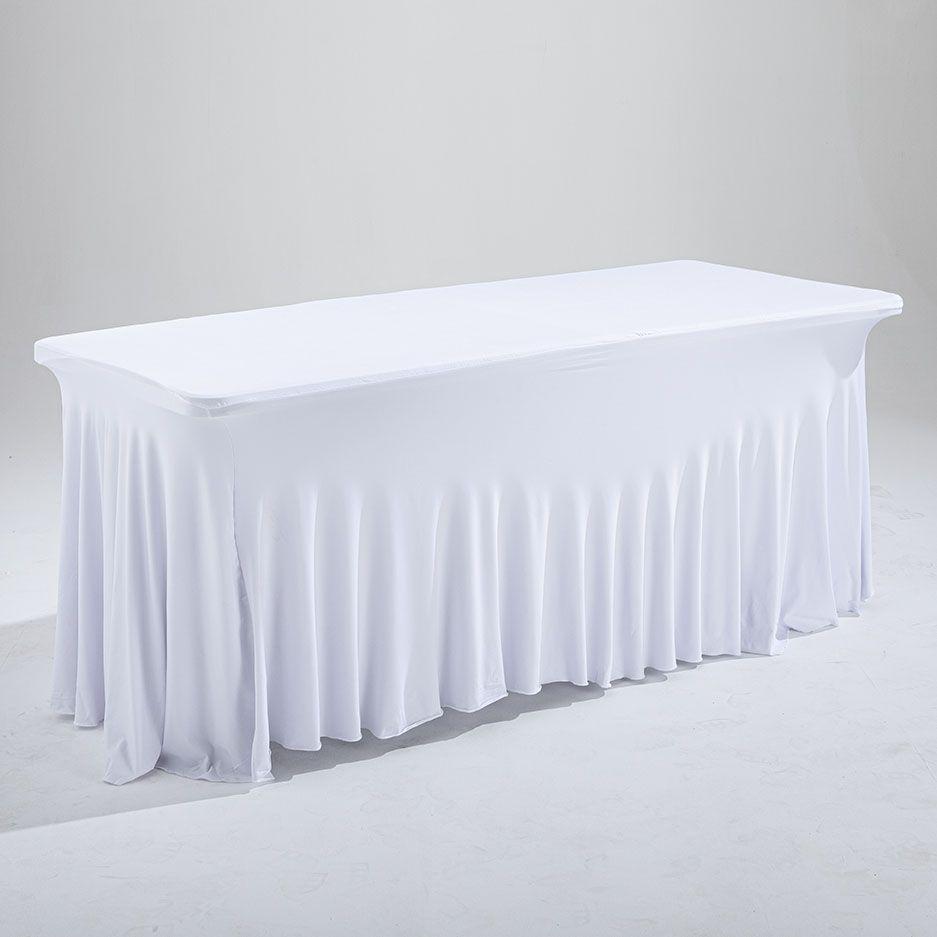 nappe blanche table pliante