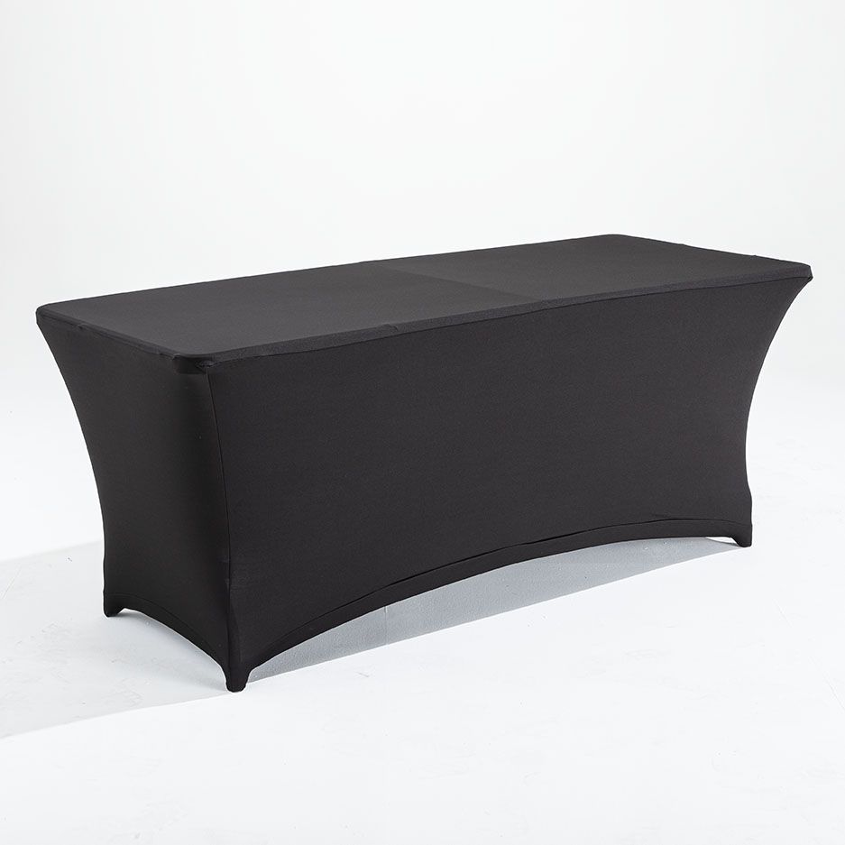 nappe stretch noire table pliante