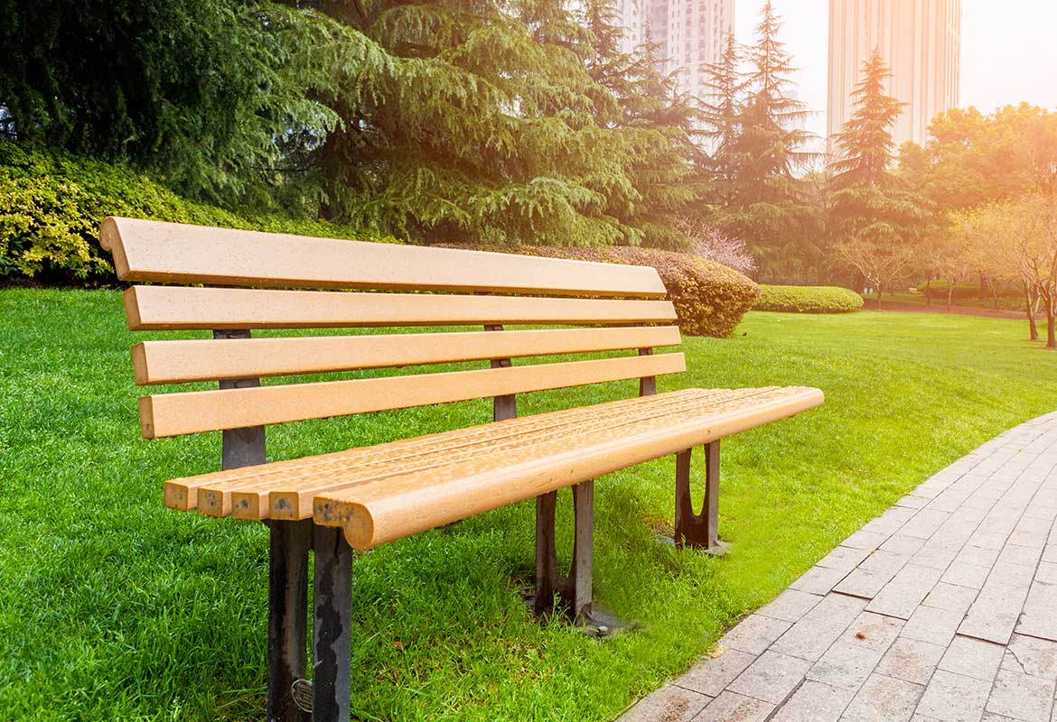 mobilier urbain banc public