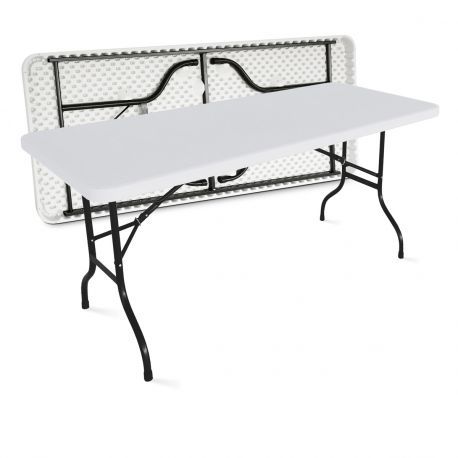 Table de camping, Pliable, en Plastique solide, 183 x 76 x 74 cm acheter en  ligne à bas prix