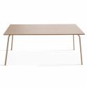 Table Terrasse taupe Metal