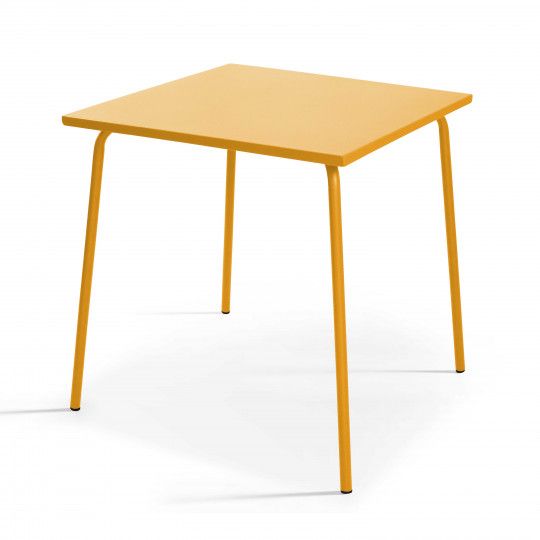 Table de restaurant carré en métal 2-4 personnes 70x70 cm | Mobeventpro