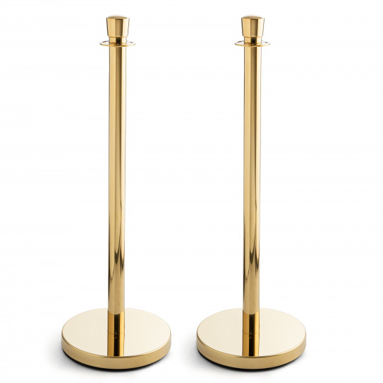 2 Poteaux de guidage dorés