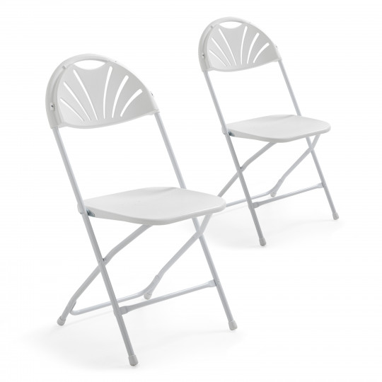 Lot de 2 chaises pliables ajourées