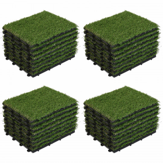 Gazon synthétique - Lot de dalles clipsables | Mobeventpro