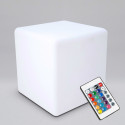 Cube LED rechargeable multicolore - 30cm