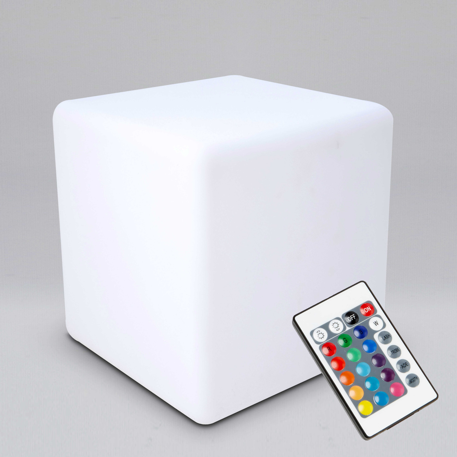 Cube LED rechargeable multicolore - 30cm