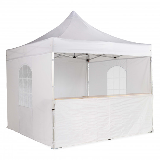 Pack tente pliante de marché 3x3m 300g/m² 40mm