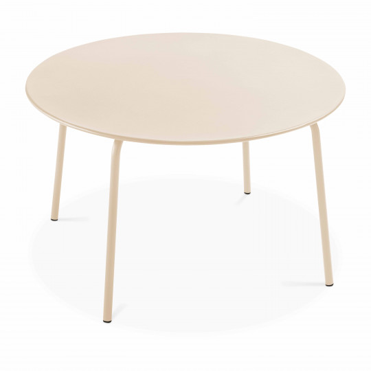 Table de restaurant ronde en métal 6 personnes Ø120x72 cm | Mobeventpro