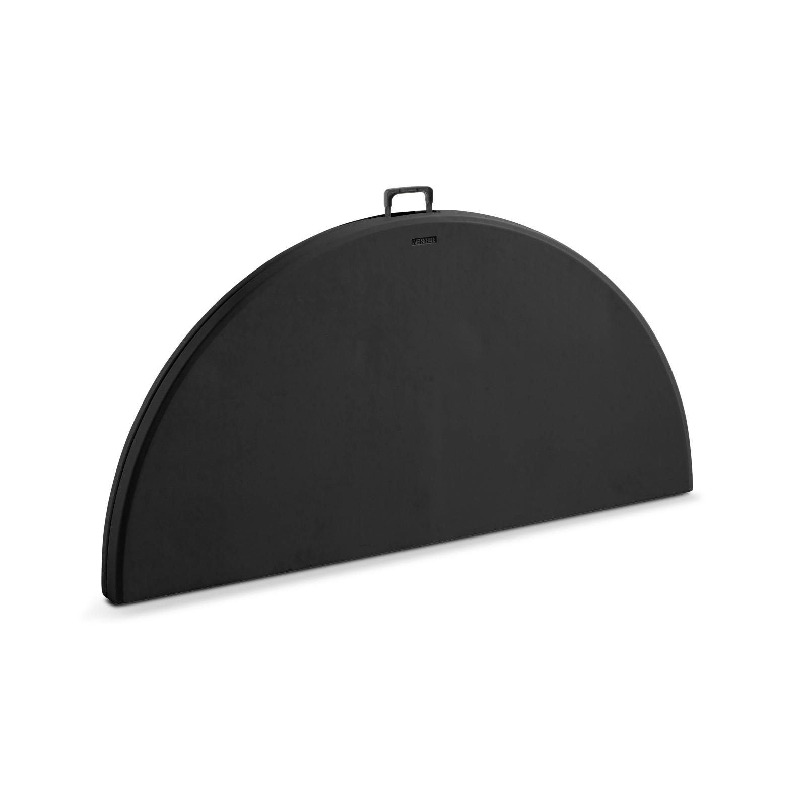 Table pliante ronde 150 cm en PEHD noire - 8 places