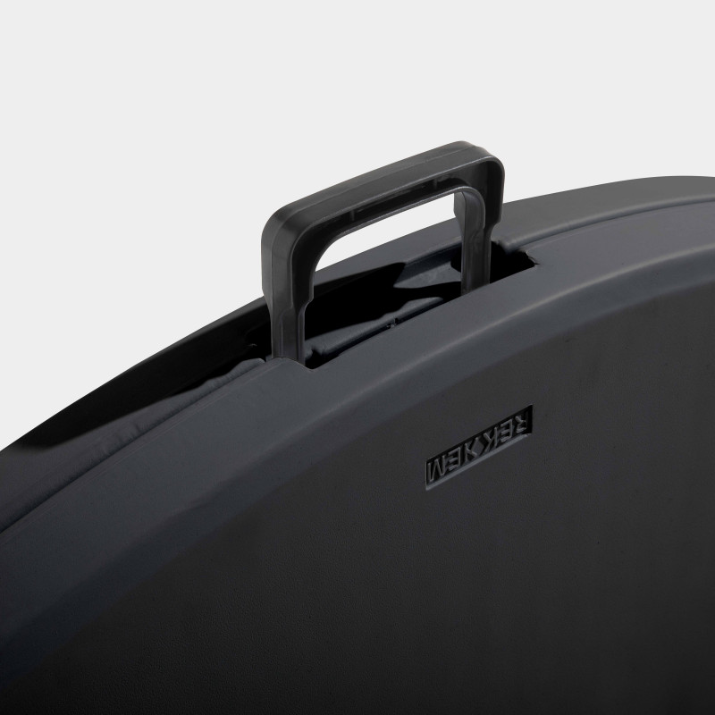 Table pliante ronde 150 cm en PEHD noire - 8 places (3/5)