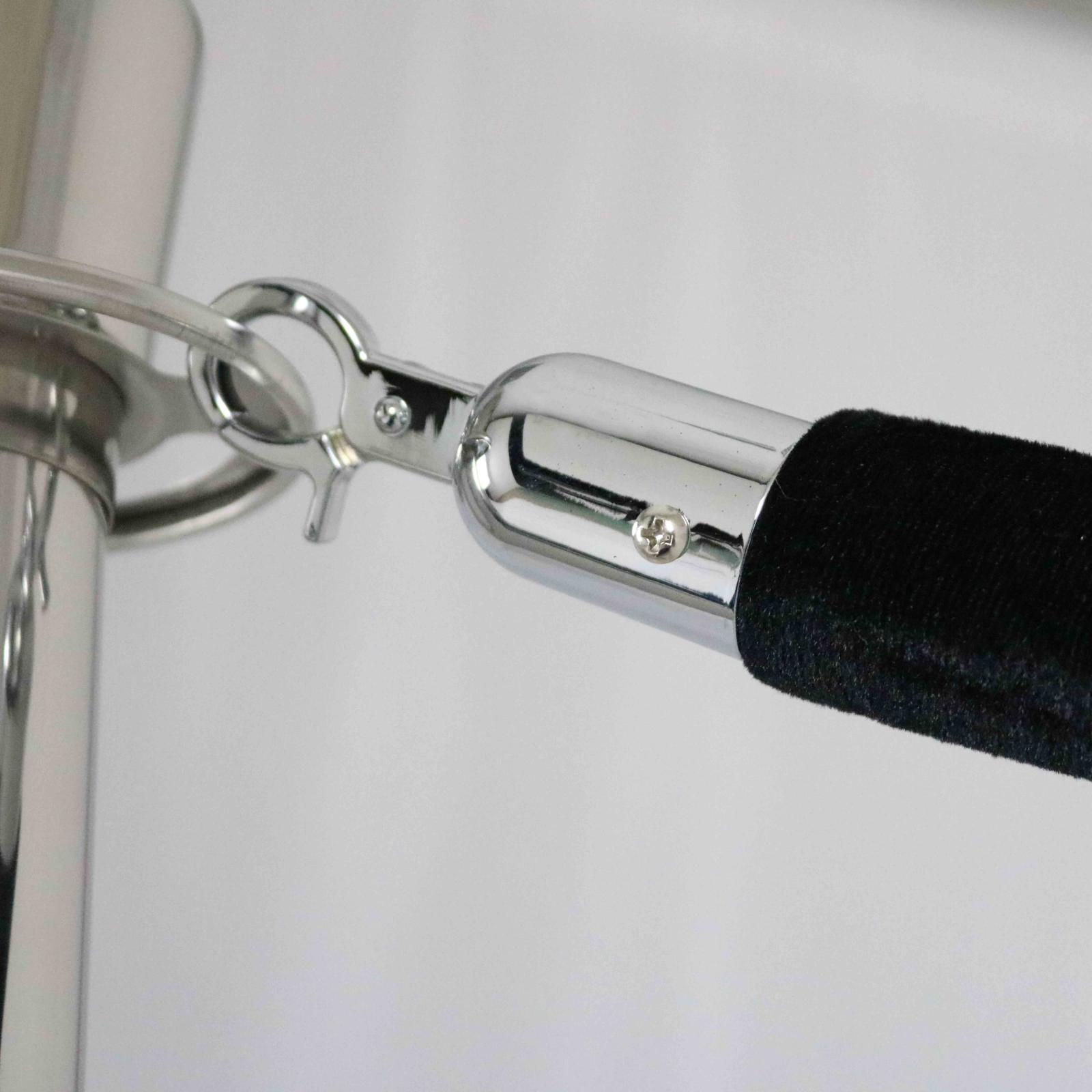 Cordon velours noir pour poteaux de guidage