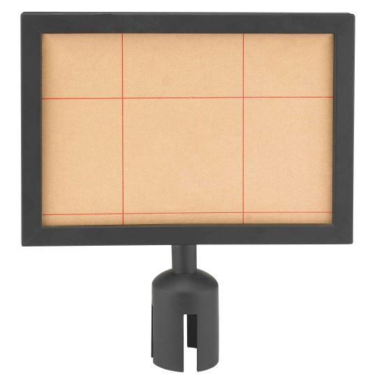 Porte affiche pour poteau de guidage