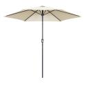 Parasol droit à manivelle inclinable ( ∅3m) - 180g/m²