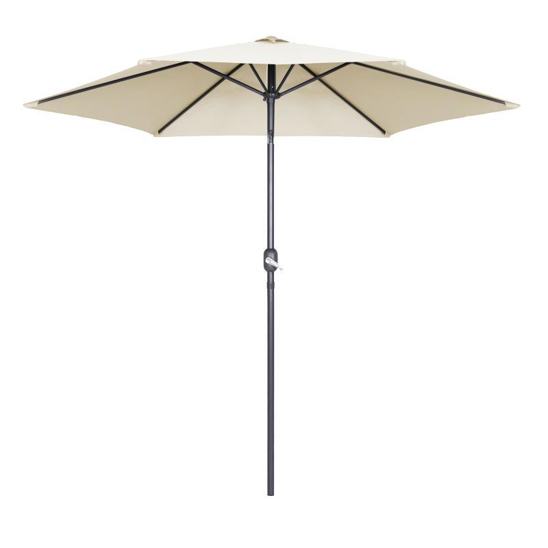 Parasol droit à manivelle inclinable ( ∅3m) - 180g/m²