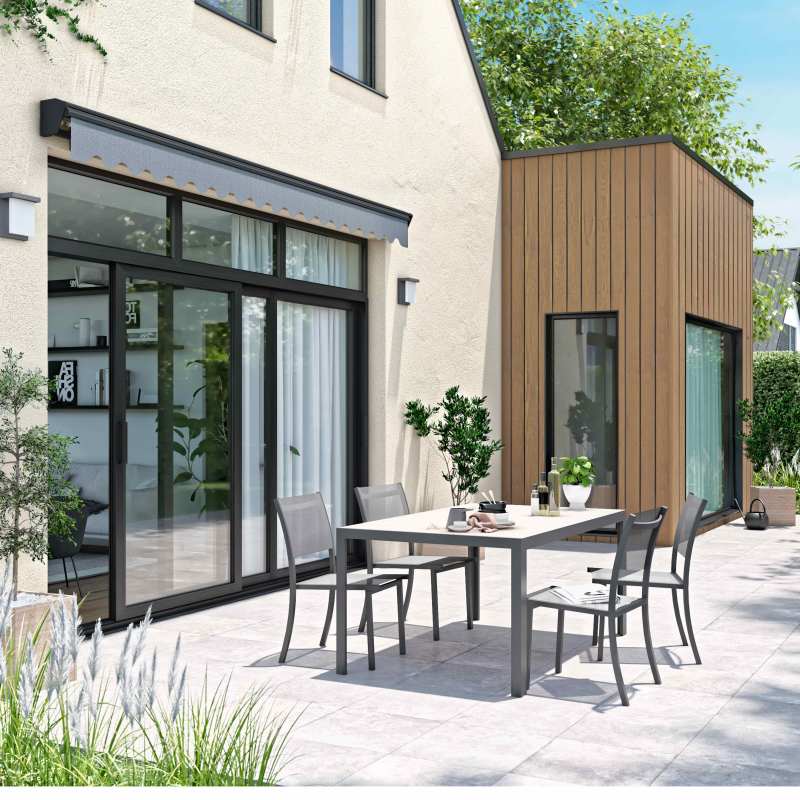 Store banne motorisé avec coffre semi-intégral - 3x4m (6/7)