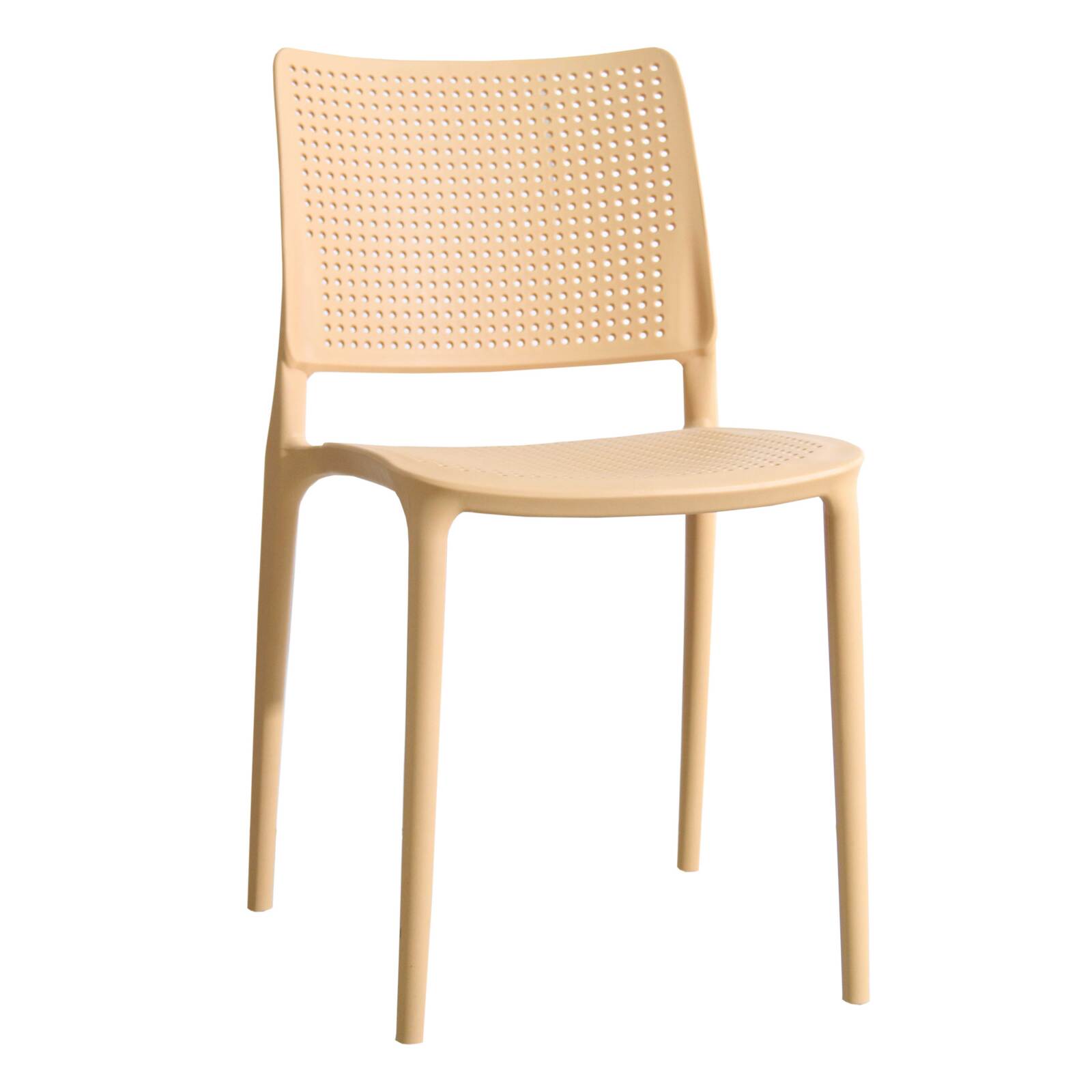 Chaise de terrasse ajourée en plastique