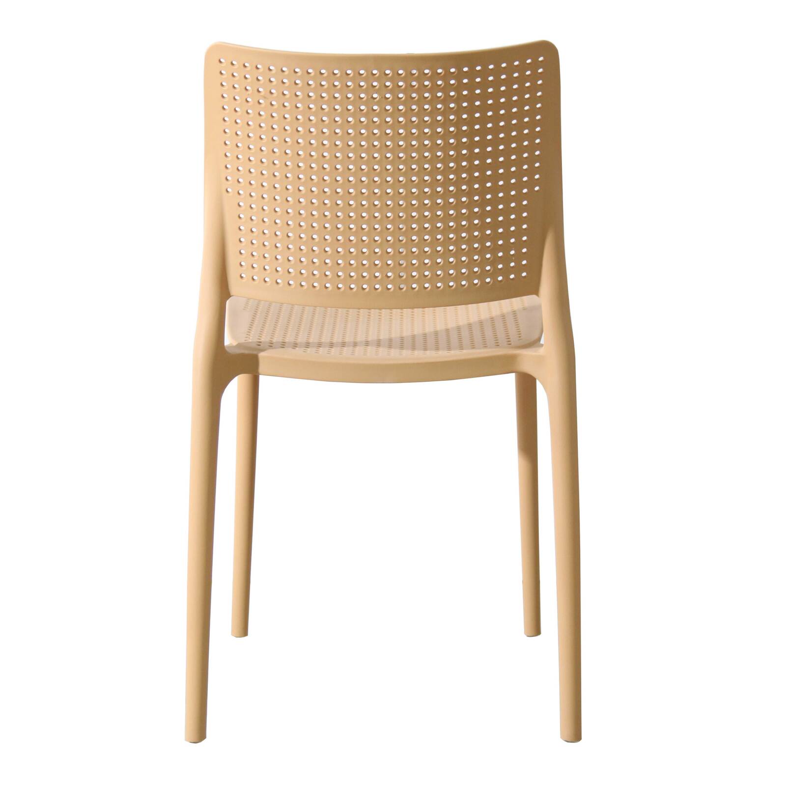 Chaise de terrasse ajourée en plastique