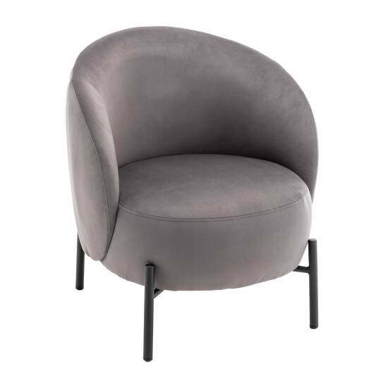 Fauteuil de restaurant relax en tissu et métal | Mobeventpro