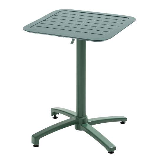 Table de terrasse 60x60 cm inclinable en aluminium