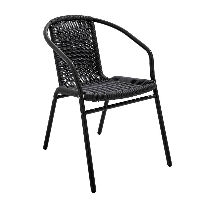 Fauteuil de terrasse en aluminium et résine