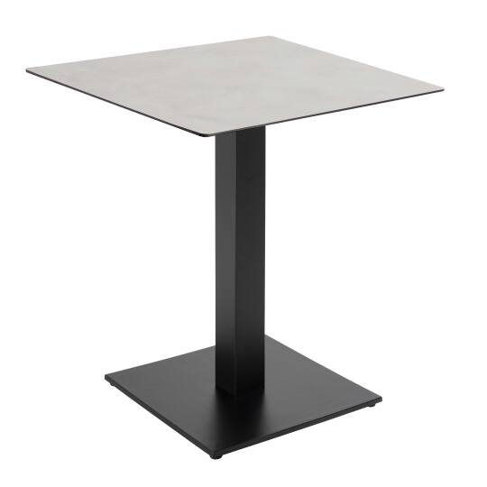 Table à manger 70 x 70 cm en HPL avec revêtement mélaminé