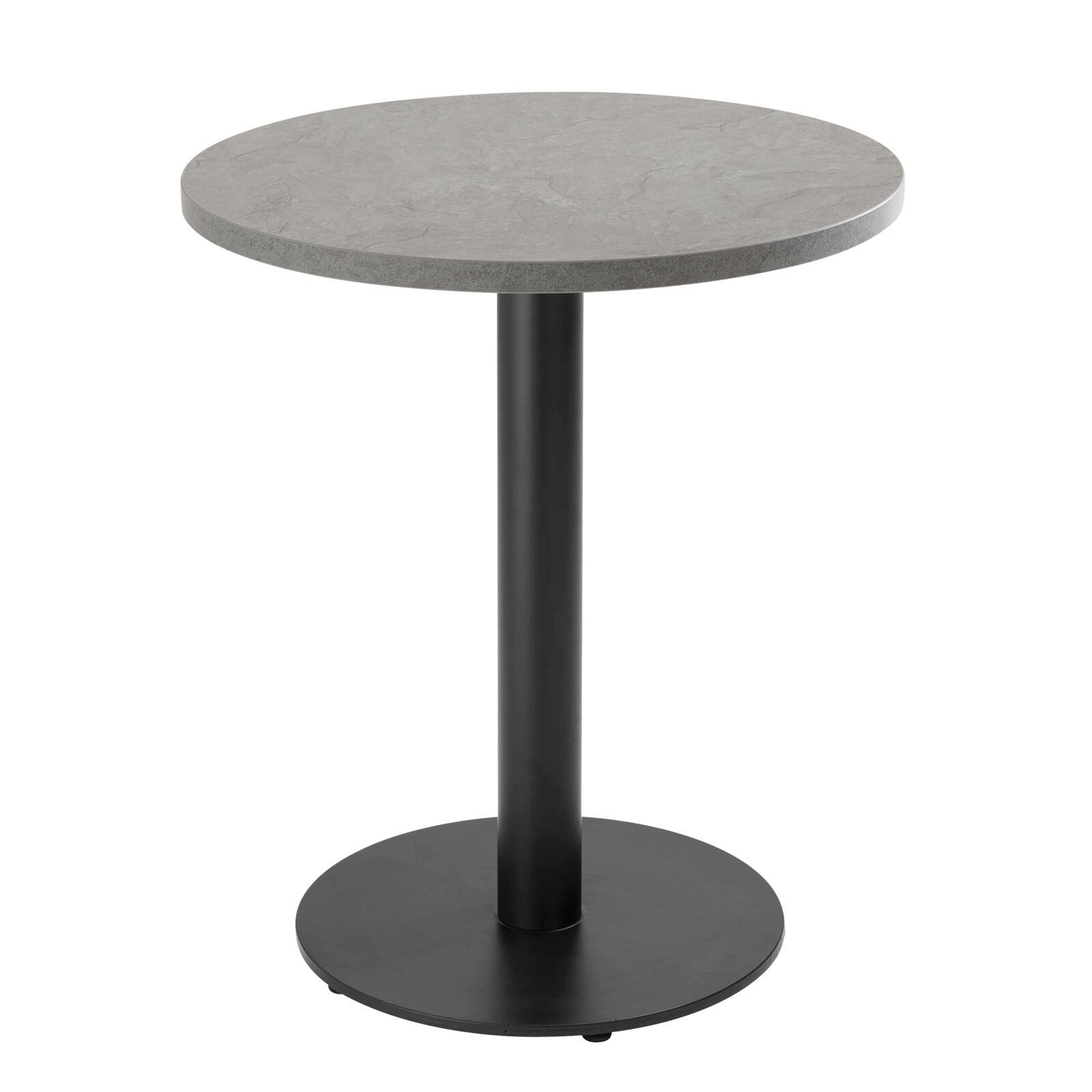 Table à manger ronde Ø 60 cm en aggloméré avec revêtement mélaminé