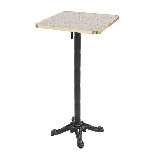 Table haute inclinable 60 x 60 cm en contreplaqué avec revêtement stratifié et bords en aluminium | Mobeventpro