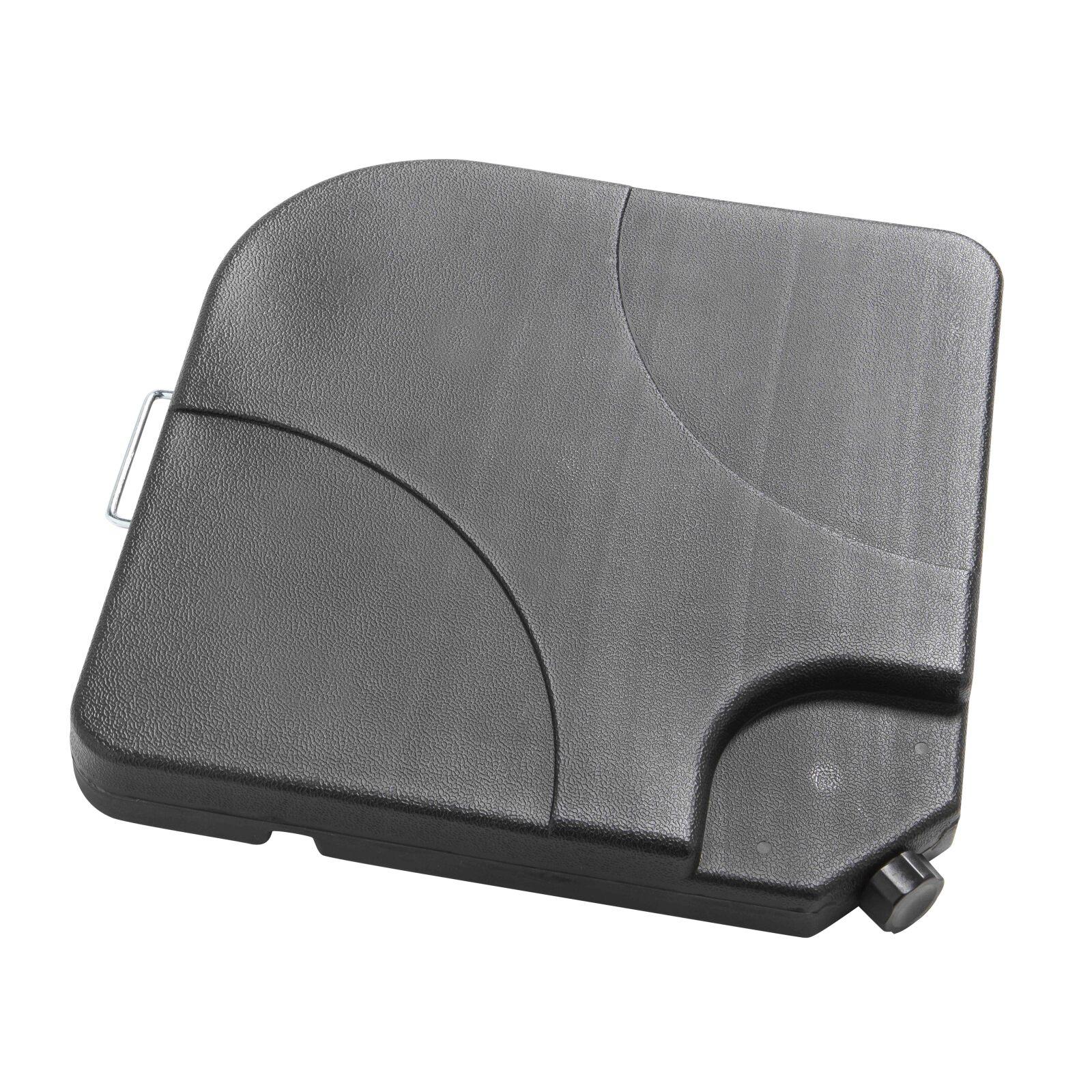 Parasol déporté professionnel 2x3 m rectangulaire inclinable 240g/m² rotatif 360° et 4 dalles à lester remplissables